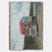 Big Red Cargo Truck Highway Driving Art Design Deken (Voorkant Verticaal)
