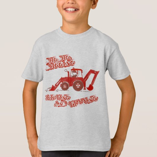 Big Red Digger t-shirt (Voorkant)