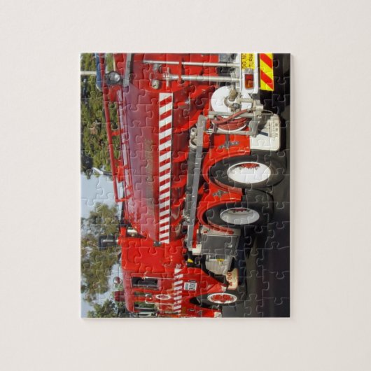 Big Red Fire Engine, Puzzle Jigsaw (Vertical)