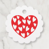 Big Red Heart Bedankjes Labels (Voorkant)