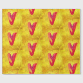 Big Red Heart Cadeaupapier (Vlak)