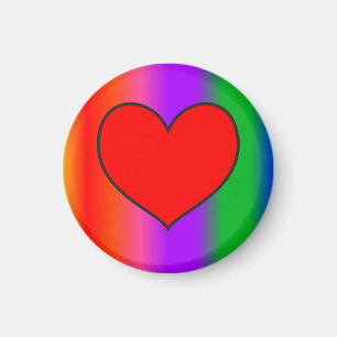 Big Red Heart Magneet