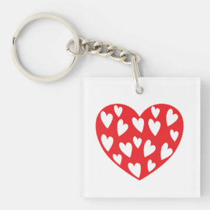 Big Red Heart Sleutelhanger