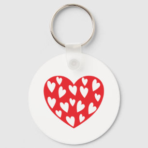 Big Red Heart Sleutelhanger