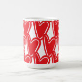 Big Red Hearts tasse de papier (Centre)