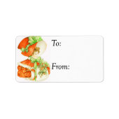  Big Red kerstcadeau Label (Voorkant)