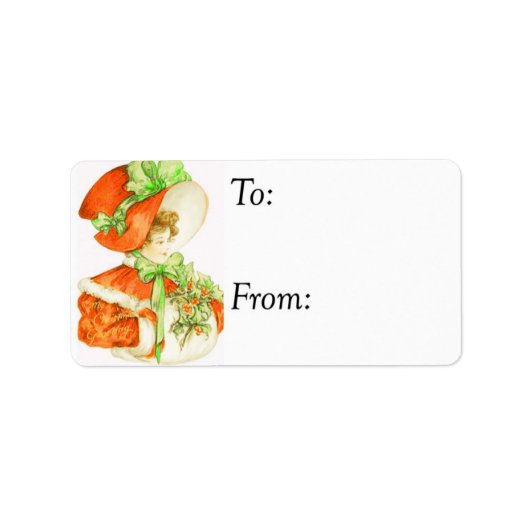  Big Red kerstcadeau Label (Voorkant)