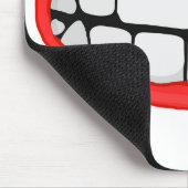 Big Red Lips met Teeth Muismat (Hoek)