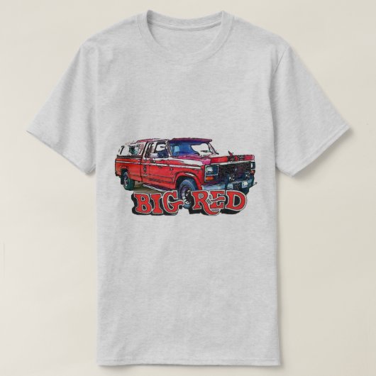 Big Red-maar niet de tandvlees! T-shirt (Design voorkant)