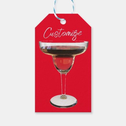 Big Red Margarita Cocktail Drink Thunder_Cove Cadeaulabel (Voorkant)