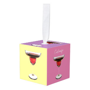 Big Red Margarita Cocktail Drink Thunder_Cove Kubus Ornament