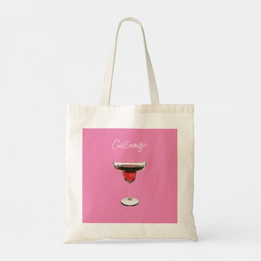 Big Red Margarita Cocktail Drink Thunder_Cove Tote Bag (Achterkant)