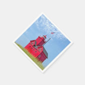 Big Red Michigan Lighthouse Servet (Hoek)