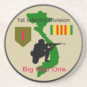 Big Red One Vietnam Vet Patch Onderzetter