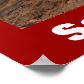 Big Red Photo Save Our Wildlife Poster (Coin)