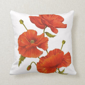 Big Red Poppy Cushion Kussen