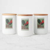 Big Red Rooster Voedselcontainer Etiket (Flessen)