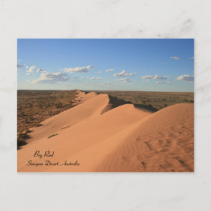 Big Red Sand Dune, Australië - Briefkaart