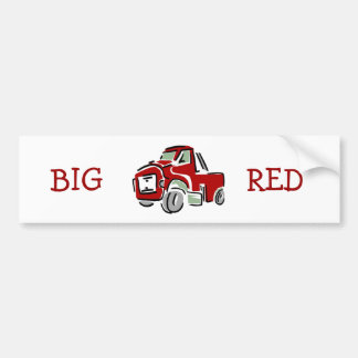 Big Red Truck Bumpersticker