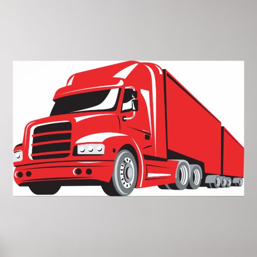Big Red Truck Poster (Voorkant)