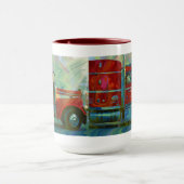 Big Red Truck Truck Truck's Drinking Mug (Centre)
