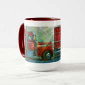 Big Red Truck Truck Truck's Drinking Mug (Devant gauche)
