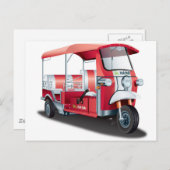 Big Red Tuk Tuk! Briefkaart (Voorkant / Achterkant)