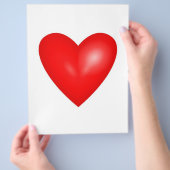 Big Red Valentijn Heart Flyer (Hand)