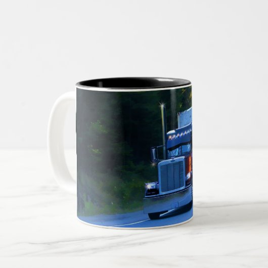 Big Rig Camion Camion Café Mug (Devant gauche)