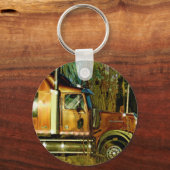 BIG RIG COPPER VRACHTWAGEN Art Sleutelhanger (Voorkant)