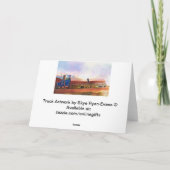 Big Rig Road-liner Truck-lover Carte d'anniversair (Dos)