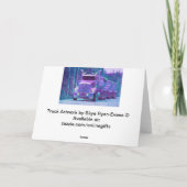 Big Rig Road-liner Truck-lover Carte d'anniversair (Dos)