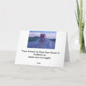 Big Rig Road-liner Truck-lover Carte d'anniversair (Dos)