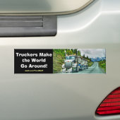 Big Rig Truckers Freightliner Bumpersticker (Op auto)