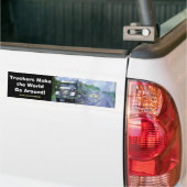 Big Rig Truckers Freightliner Bumpersticker (Op Truck)