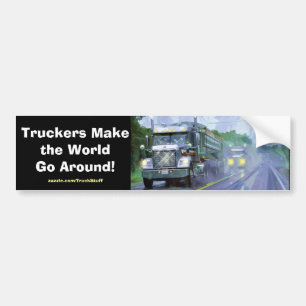 Big Rig Truckers Freightliner Bumpersticker