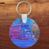 BIG RIG VRACHTWAGEN LIEFHEBBERS Kunst Sleutelhanger (Voorkant)