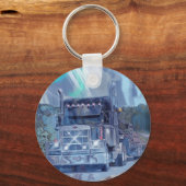 BIG RIG VRACHTWAGEN LIEFHEBBERS Kunst Sleutelhanger (Voorkant)