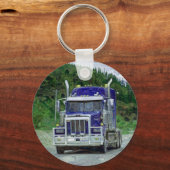 BIG RIG VRACHTWAGEN LIEFHEBBERS Kunst Sleutelhanger (Voorkant)