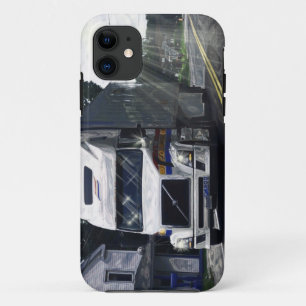 Big Rig White Truck Driver's iPhone 5 Hoesje