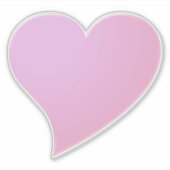 Big roze hart, Love Sticker (Voorkant)