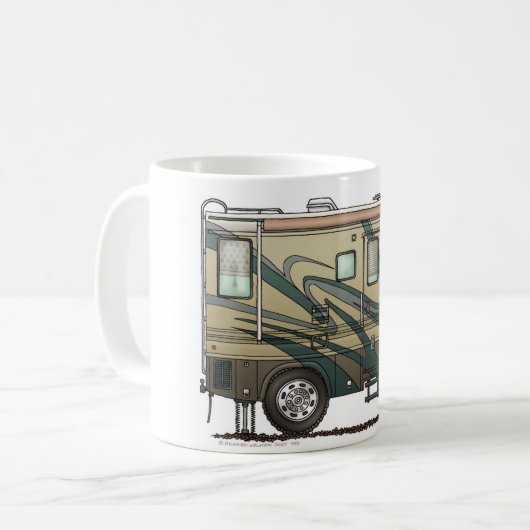 Big RV Camper Mokken - Gepersonaliseerd (Voorkant links)