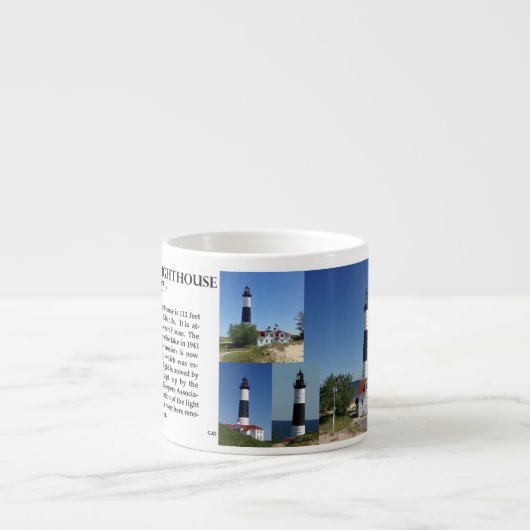 Big Sable Point Lighthouse espresso mok (Voorkant)