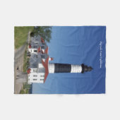 Big Sable Point Lighthouse fleece deken (Voorkant (Horizontaal))