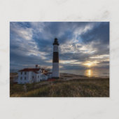 Big Sable Point Spring Sunset Briefkaart (Voorkant)