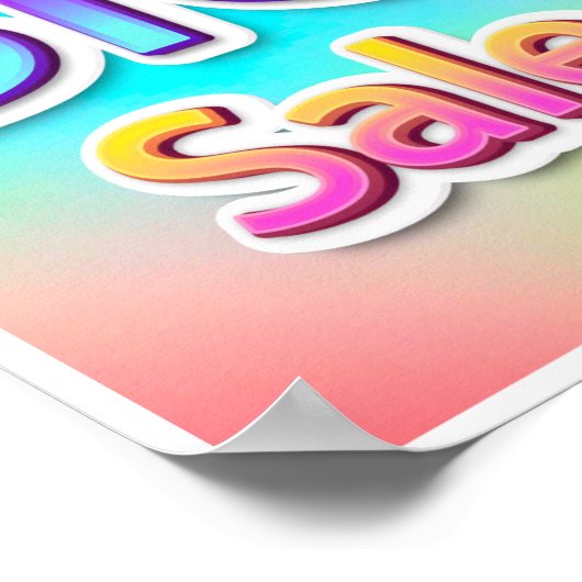 Big Sale Script End of Season Holograph Poster (Hoek)