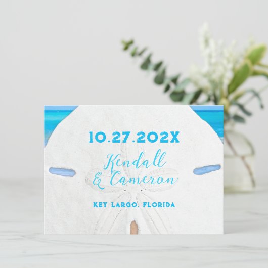 Big Sand Dollar Simple Enregistrer les cartes de d (Debout devant)