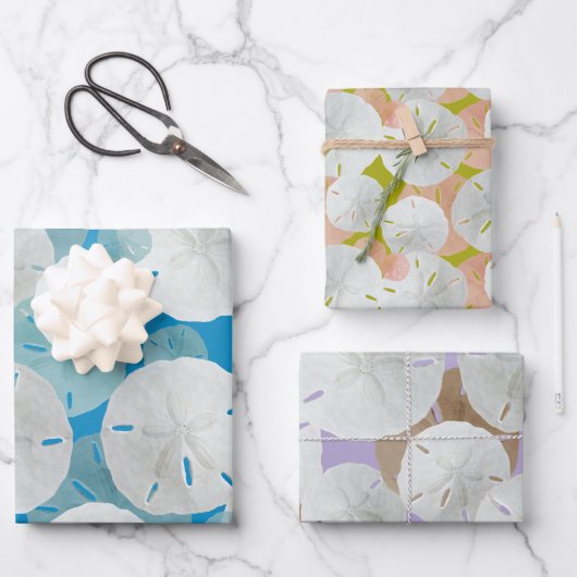 Big Sand Dollars patterned Flat Inpakpapier Vel (Voorkant)