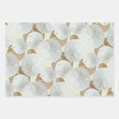 Big Sand Dollars patterned Flat Wrapping Paper Ze (Voorkant 3)