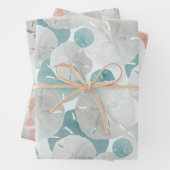 Big Sand Dollars patterned Flat Wrapping Paper Ze (In situ)